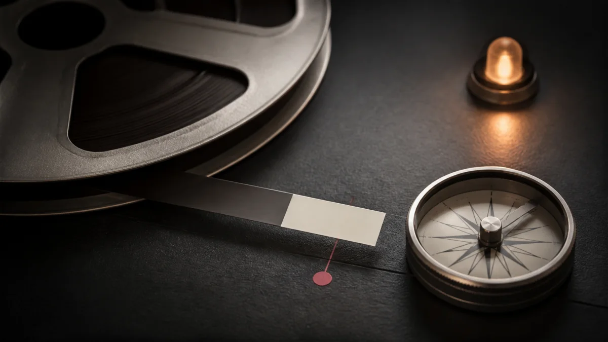 Sound Forge buying route represented by an audio reel, edit strip and compass